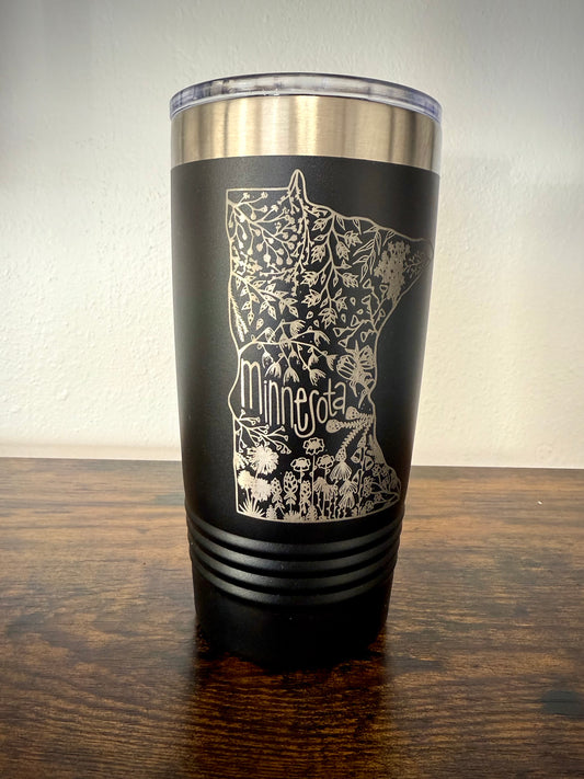 Minnesota Flower Tumbler (20oz)