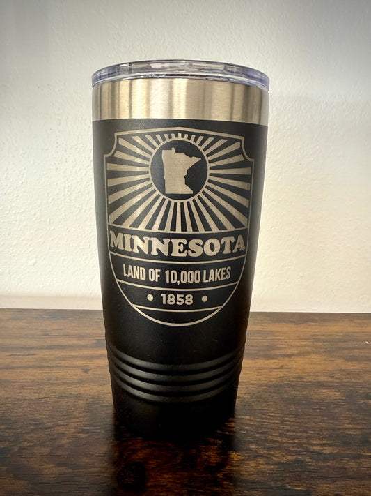 Minnesota Badge Tumbler (20oz)