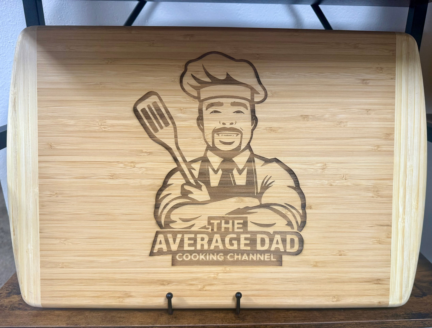 The Average Dad Cooking Channel Cutting Board