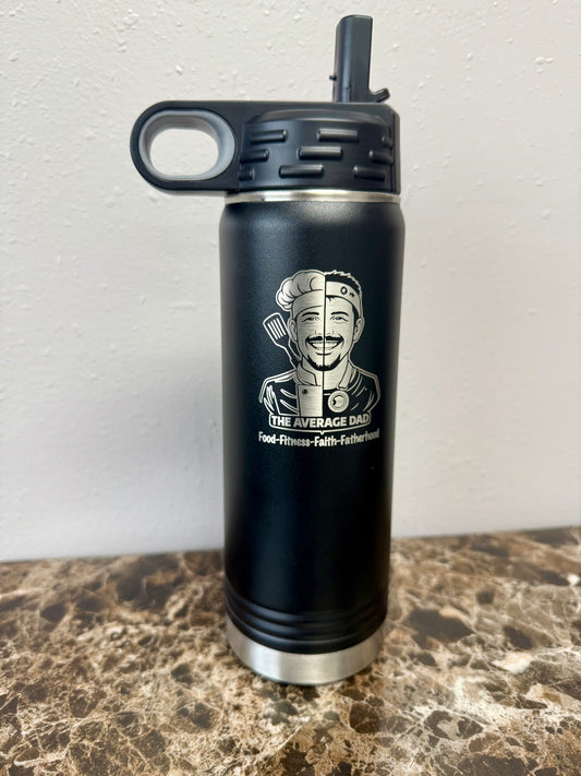 The NEW Average Dad Water Bottle (20oz)