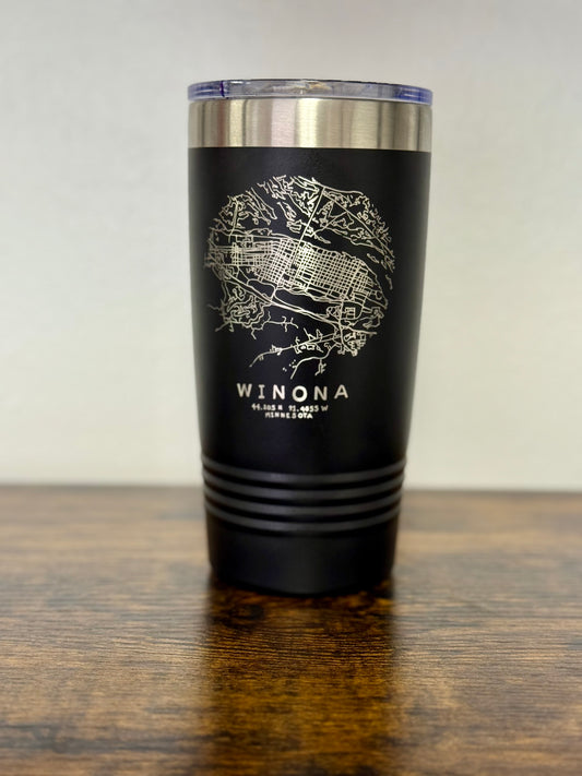 Winona City Map Tumbler (20oz)