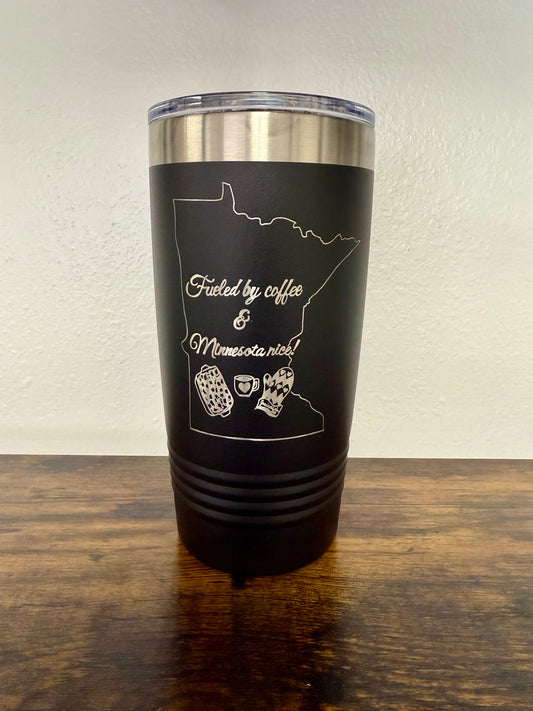 Minnesota Fueled by Coffee Tumbler (20oz)